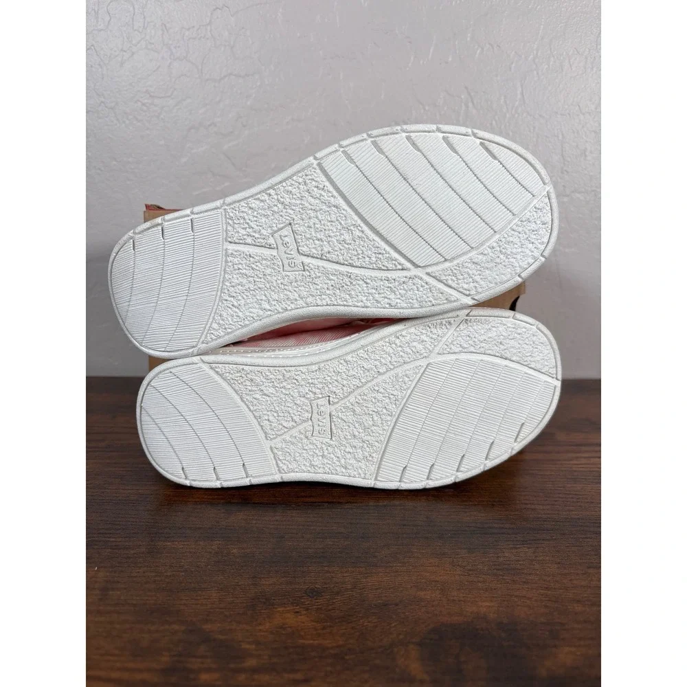 Levis Newt TD CVS‎ Toddler Size 2 Pink White Tie Dye Canvas Slip On Loafer Shoes
